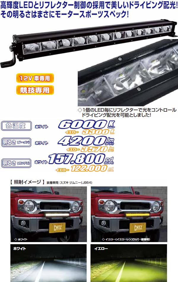 楽天市場 Fet Catz Clf11 Reflex Ledライトバー インチ 12素子 6000k 送料無料 沖縄 離島を除く お取り寄せ商品 Led 競技専用 Kcmオンラインショップ