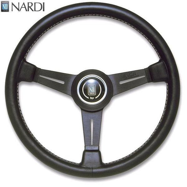 楽天市場】NARDI ナルディ N110 ブラックレザー&ブラックスポーク