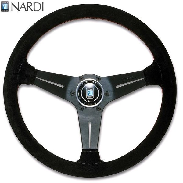 魅力の正規品　訳あり　NARDI　パスキーノ　品番N831　300Φ　パンチングレザー/スムースレザー＆ポリッシュスポーク　現品あり ステアリング、ハンドル本体