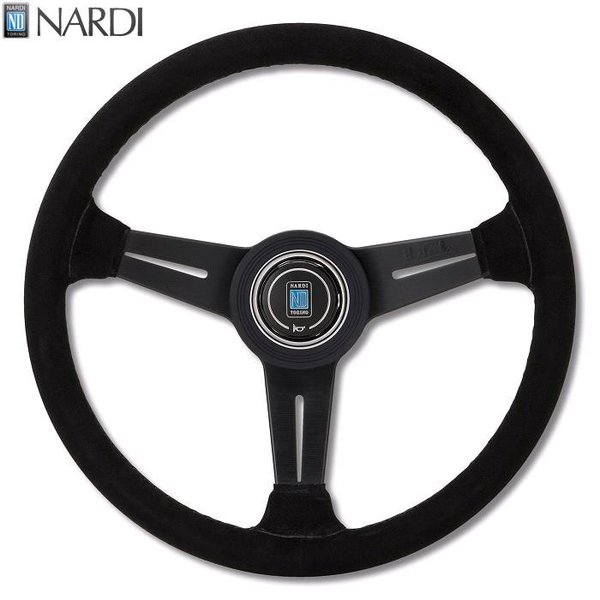 楽天市場】NARDI ナルディ N754 スウェード&ブラックスポーク ディープ 