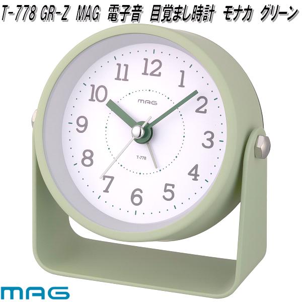 楽天市場】ノア精密 T-736 BR-Z MAG 電子音 目覚まし時計 ミニモク