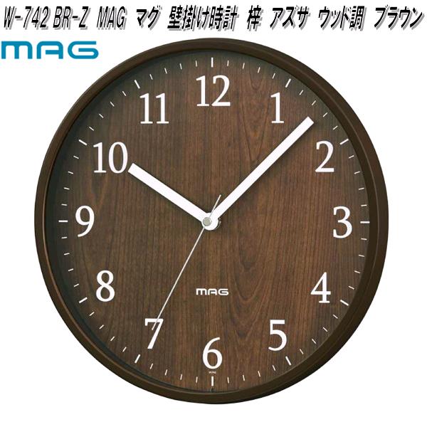 楽天市場】ノア精密 W-287 BR-Z MAG マグ 八角 掛時計 壁掛け