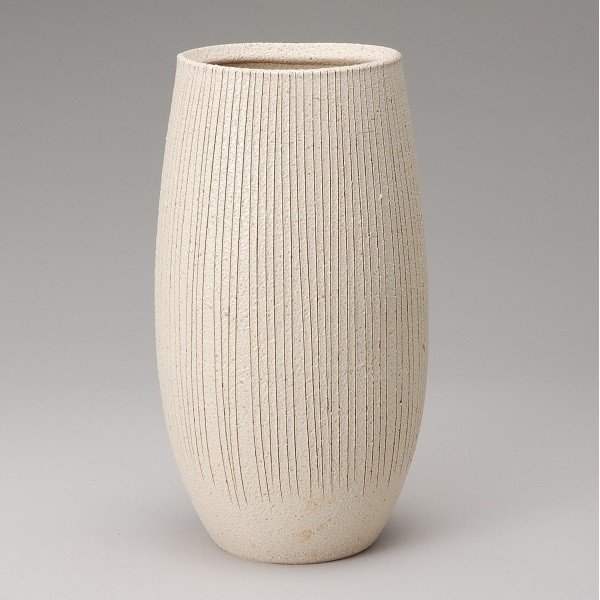 楽天市場】信楽焼 508-02 白釉立線花入【メーカー直送品】【同梱/代引