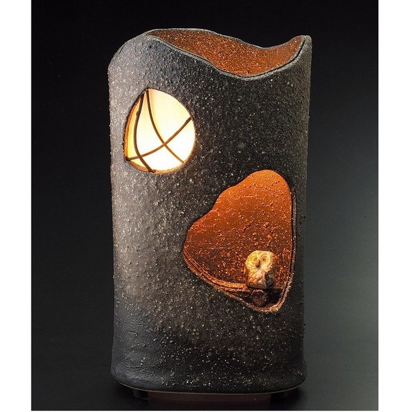 楽天市場】信楽焼 陶光製 透けるふくろう 室内用 302-01【送料無料