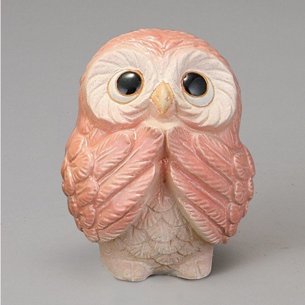 楽天市場】信楽焼 558-03 風水お願いふくろう（白） ふくろう