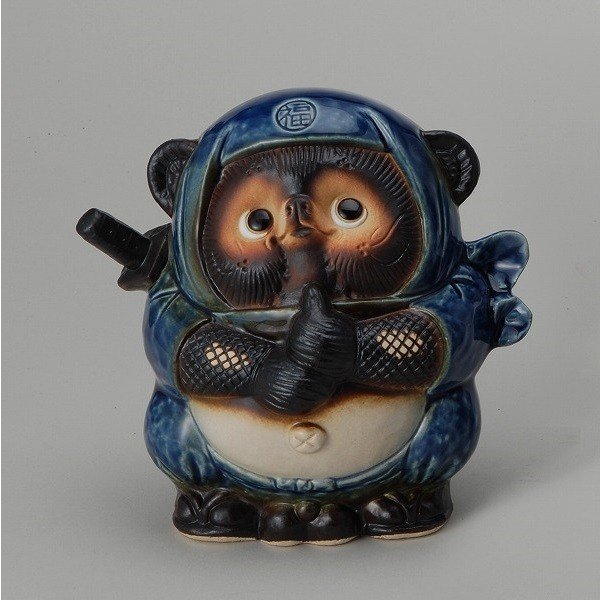 楽天市場】信楽焼 561-01 忍者狸（黒） たぬき【メーカー直送品】【同