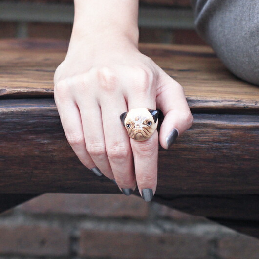 楽天市場】リング アニマル とっても キュート な レオパルド 豹 の