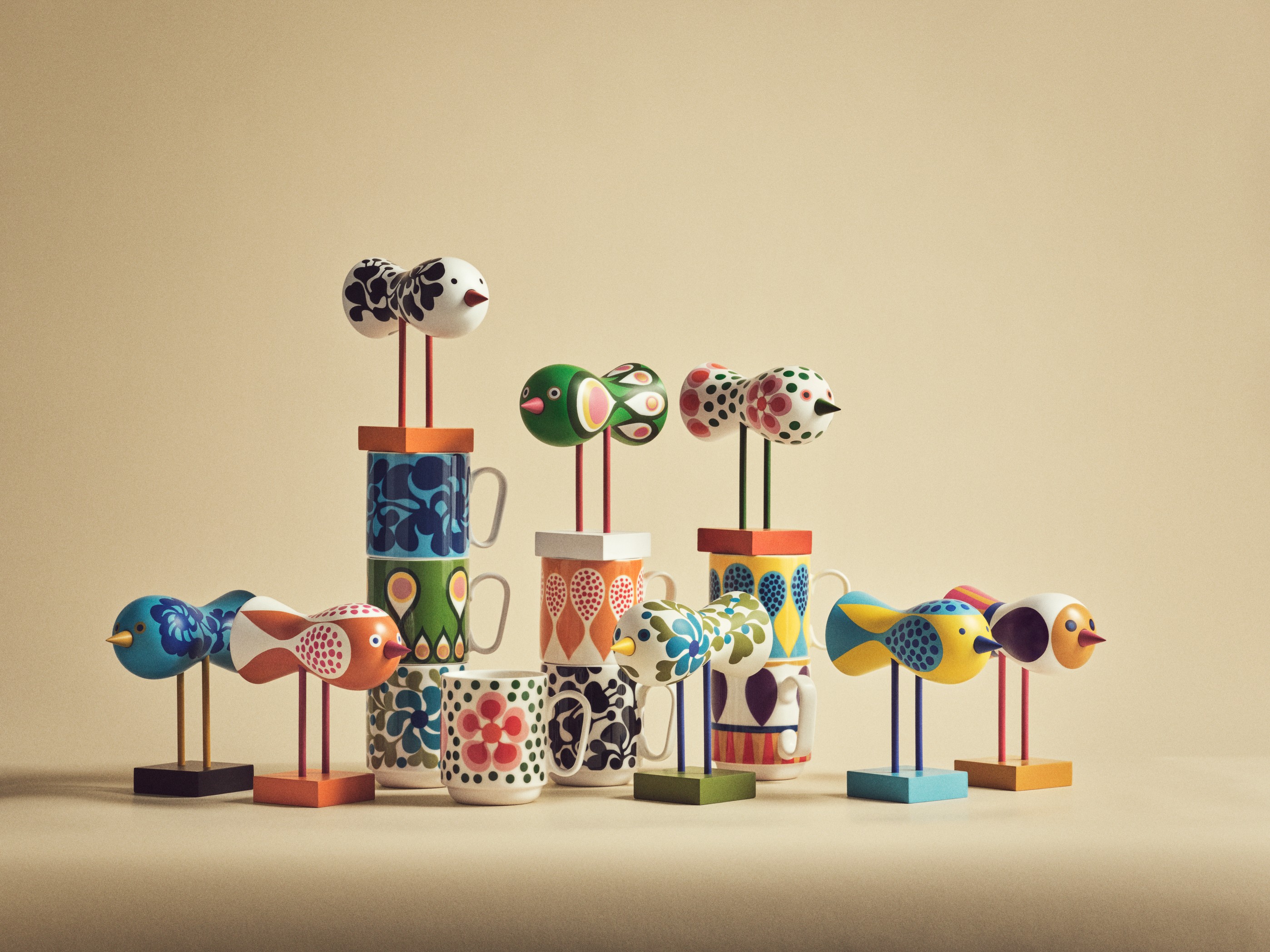 インポート元 ﾘｻﾗｰｿﾝ Lisa Larson Birds 1967 ﾃﾞｻﾞｲﾝﾊｳｽｽﾄｯｸﾎﾙﾑ Design House Stockholm ﾃﾞｻﾞｲﾅｰ 北欧 ｲﾝﾃﾘｱ 飾りつけ ﾃﾞｻﾞｲﾝ ｵﾌﾞｼﾞｪ  ｷﾞﾌﾄ ｽｳｪｰﾃﾞﾝ 刷り直す 木 今めかしい