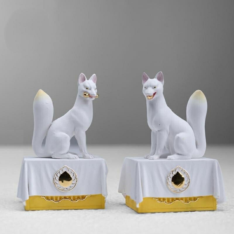 楽天市場】きつね キツネ 狐 一対 1尺 お稲荷 お狐様 置物 み