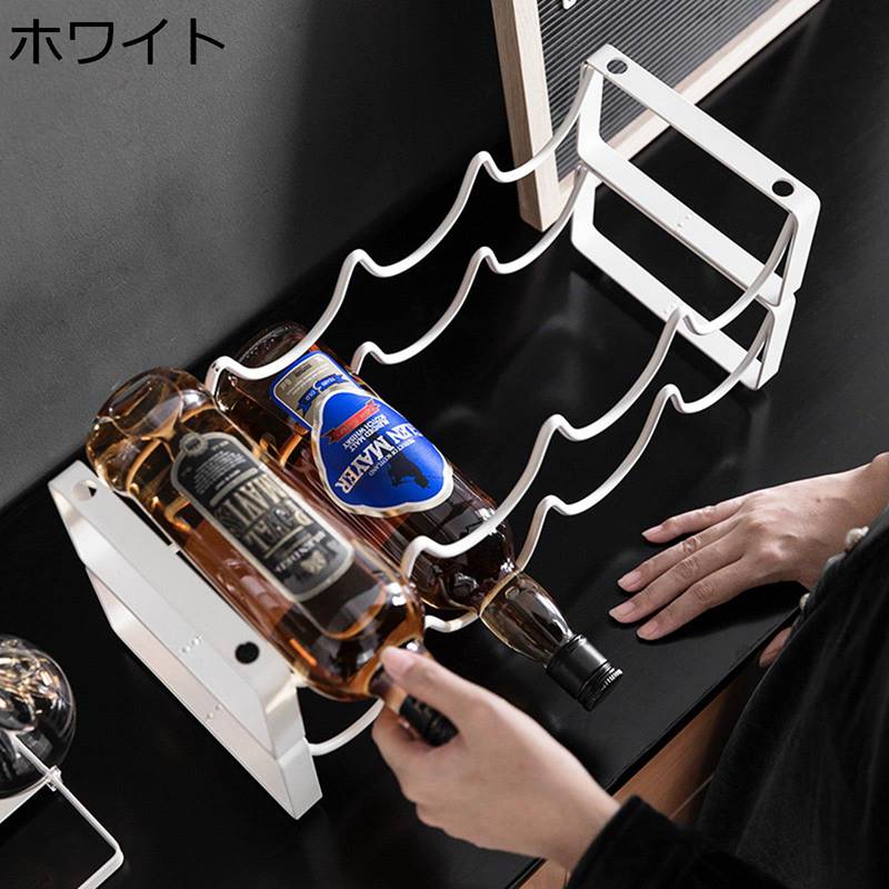 楽天市場】【ポイント5倍】金属製 ワインボトルホルダー ハニカム