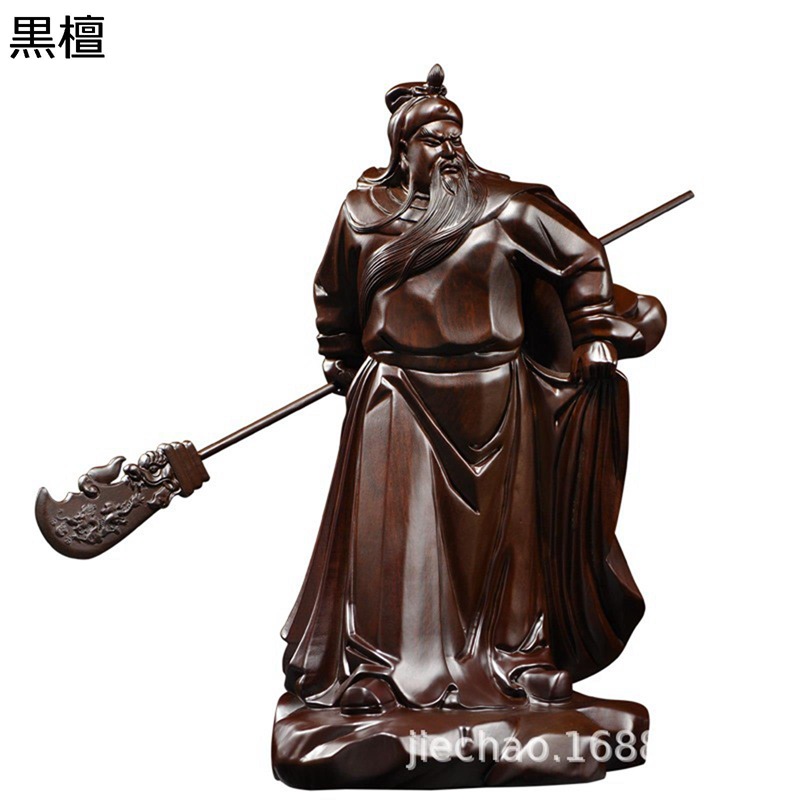 楽天市場】三国志 置物 関羽像 天然ツゲ木彫り 置物 雲長 中国伝統美術