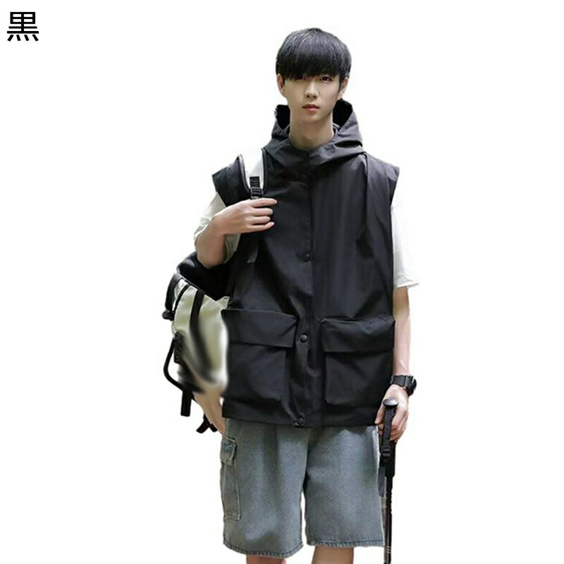 シニアレディース 開襟ベスト 無袖ジャケット ノースリーブ 春服 秋着 高齢者 年寄り ママ 大きいサイズ 丸首 ポケット チョッキ 快適 fivsh1ff_main_0.jpg