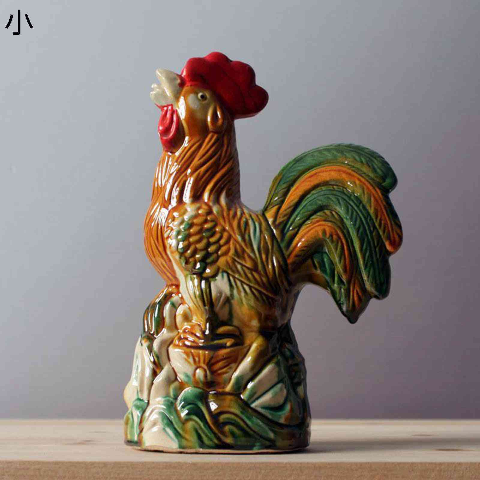 楽天市場】鶏の置物 装飾用 幸運の鶏の彫刻 誕生日 オフィス 新年