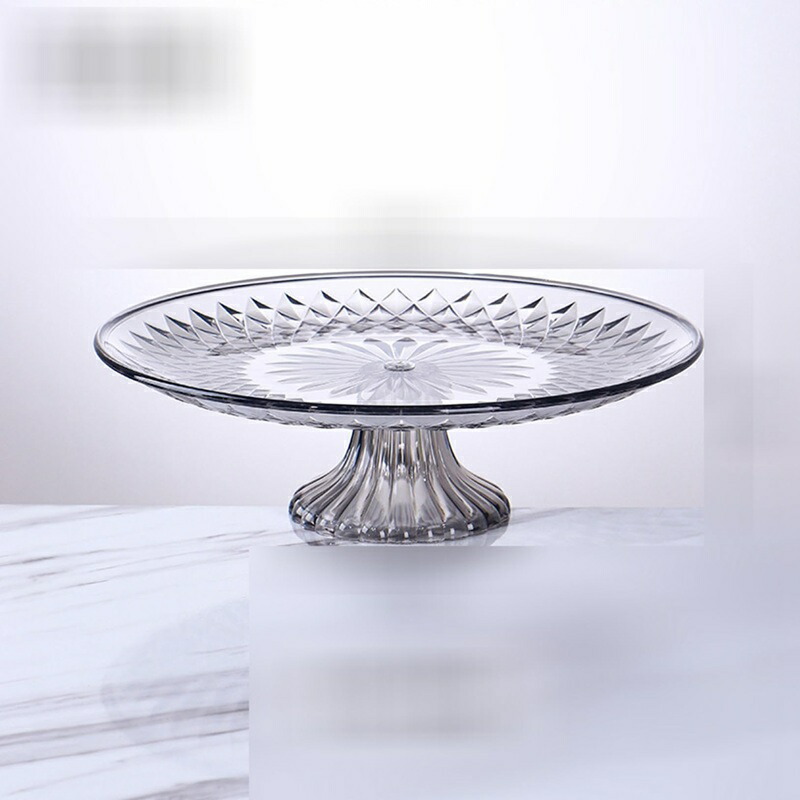 フルーツ皿 ケーキスタンド ケーキプレート アクリル樹脂 スナック表示板 果物皿 お菓・あめ・おつまみ入れ 食器 ケーキ台 フルーツバスケット ラウンドトレイ 装飾プレート 美し 飾り 結婚式画像