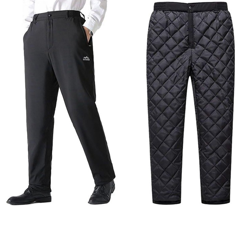新品ブラックアンドホワイト キルティング中綿パンツ　防寒 　蓄熱　32000円 p26262-1.jpg