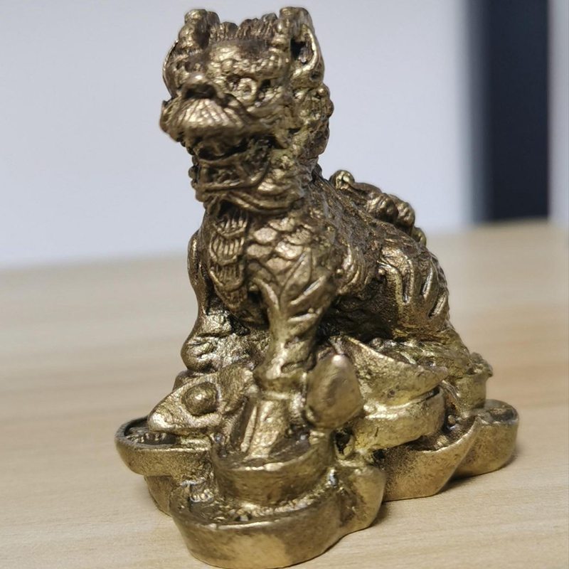 楽天市場】麒麟の置物 財運向上銅製招財元寶対麒麟 : 中国貿易CTC
