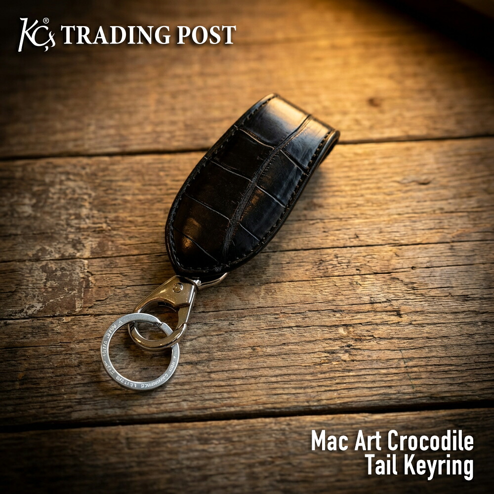 【KC,s】キーリング Mac Art クロコダイルテール キーホルダー クボタクラフト Kubota Craft ワニ革 本革 バイカー 日本製 アメカジ ケーシーズ ケイシイズ kcs|KC.s Trading Post