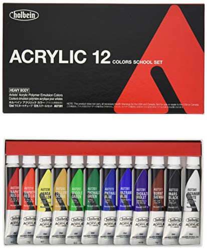 (未使用･未開封品)　ホルベイン アクリル絵具 アクリリックカラー 24色セット AU995 20ml(6号) vf3p617 Amazon | ホルベイン アクリリック カラー［ヘビーボディ］AU995