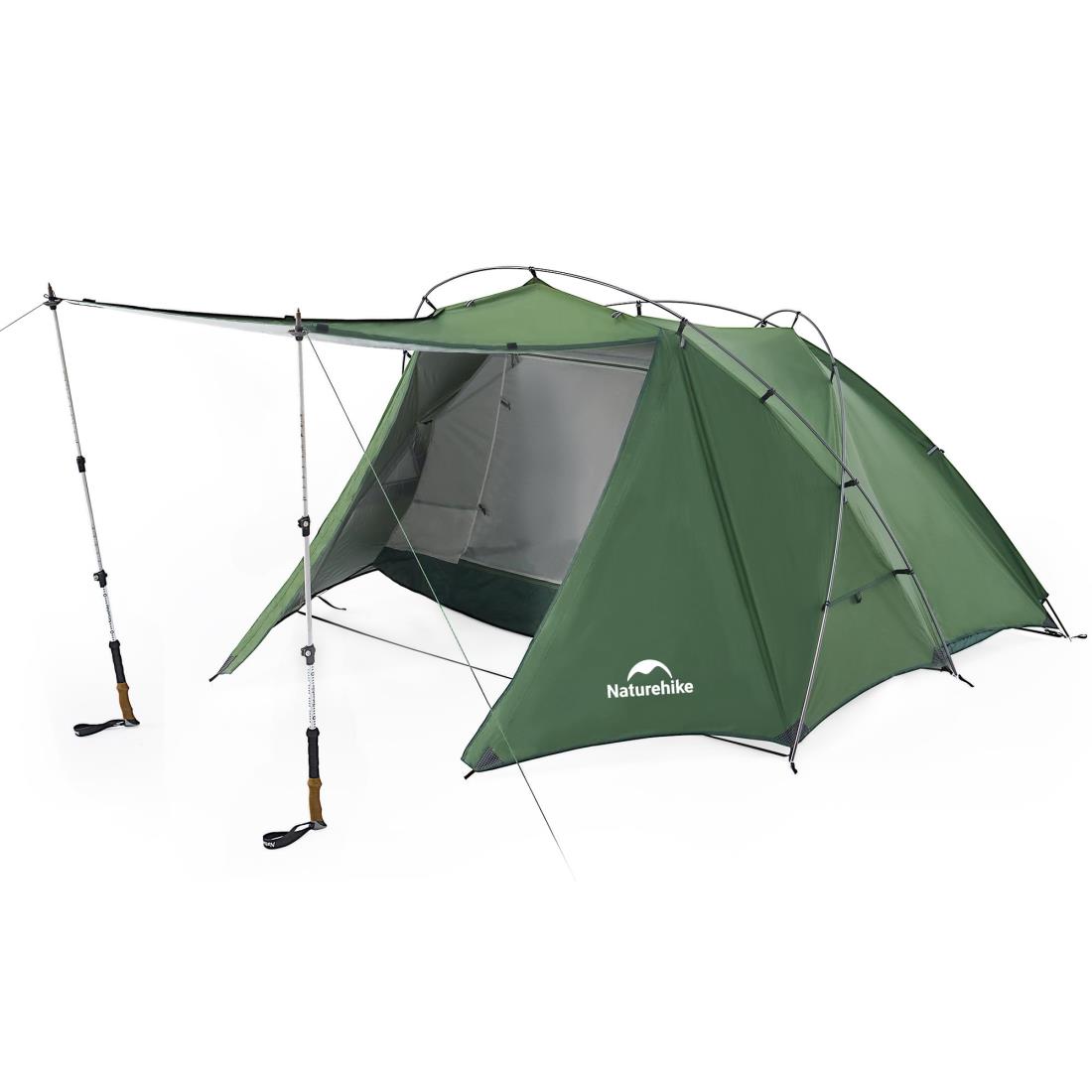 Naturehike 山岳テント グリーン３人用 Amazon.co.jp: Naturehike公式ショップ テント 3人用 広い前室