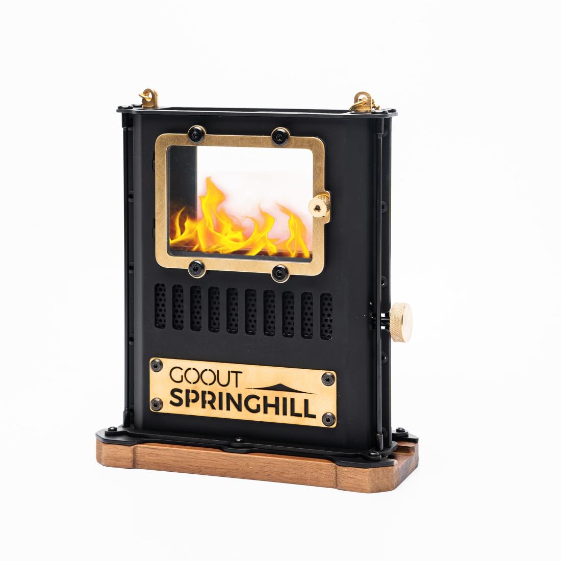 SPRINGHILL キャンプ用アイロンストーブ goout springhillアイロンストーブ ファイヤーダンスストーブ オイル