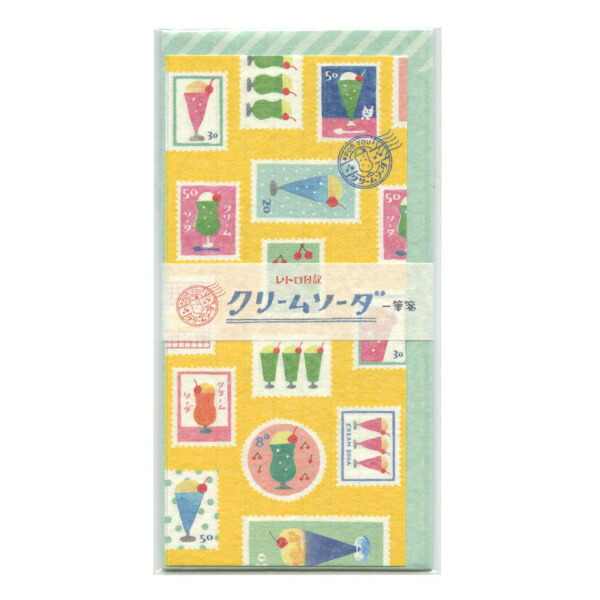 楽天市場】【古川紙工】 レトロ日記 ダイカットミニレターセット