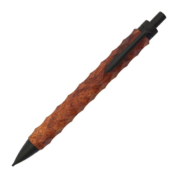 水光/菱形模様 木製 シャープペン 0.5mm【花梨瘤】｜文具・文房具のKDM 支店
