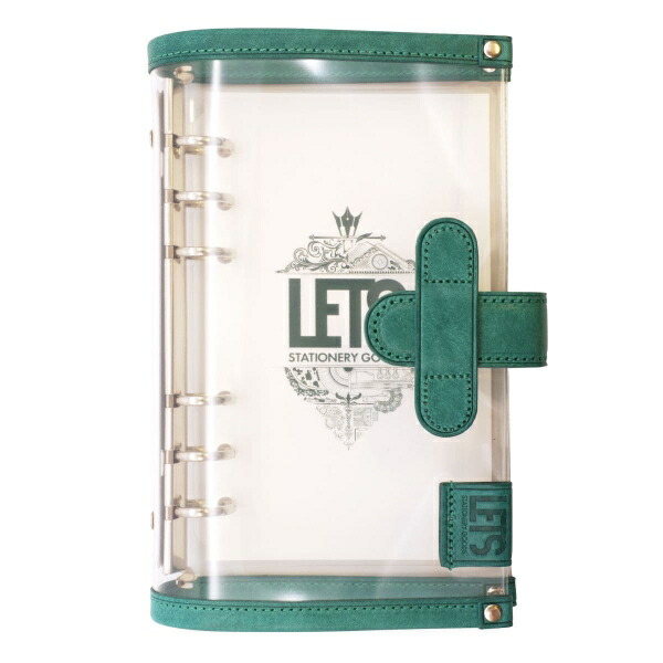 LETS STATIONERY GOODS クリアシステム手帳 バイブル【MAYAグリーン】