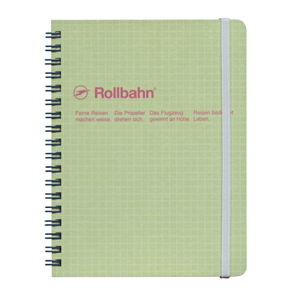 お値下げ不可　ロルバーンrollbahn L スコラ　ベビーピンク ロルバーン ポケット付メモ スコラ L ベビーピンク リングノート