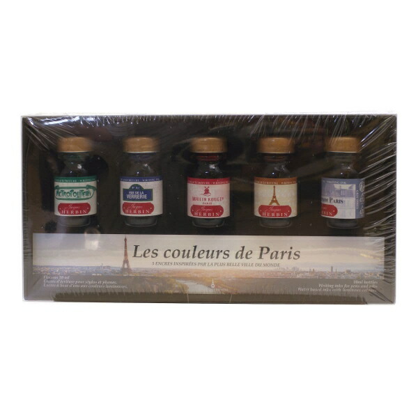 ミニインクコフレ Parisカラーズ ボトルインク Parisカラーズ10ml 5本入【5本セット】