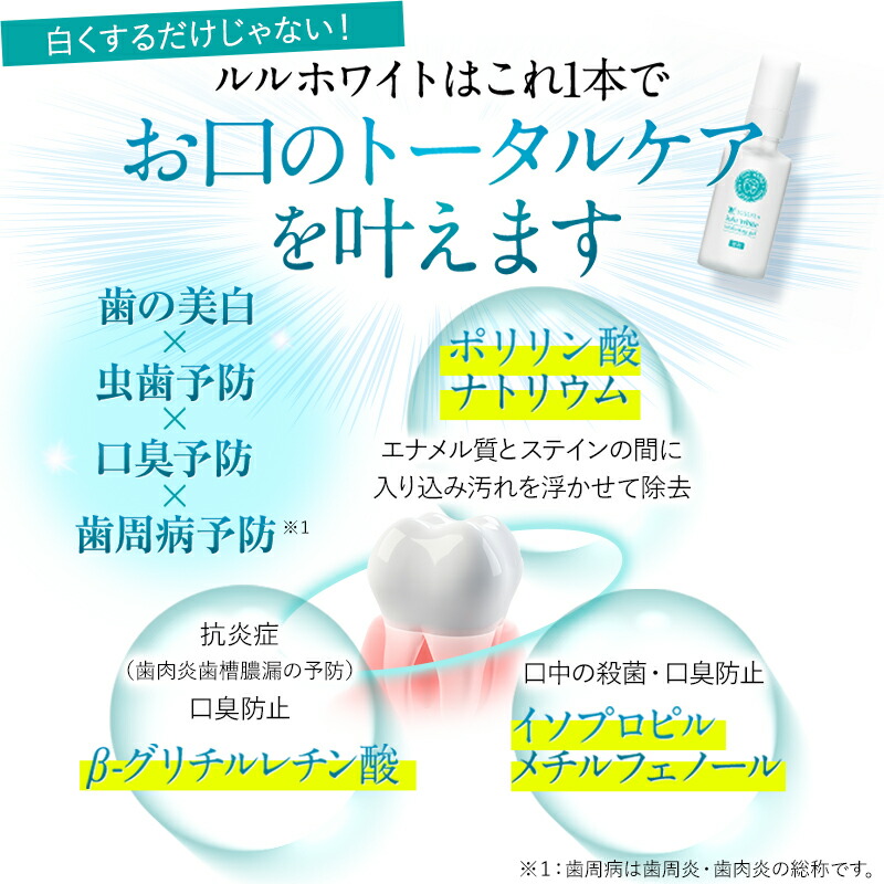 楽天1位獲得 ルルホワイト ホワイトニング 送料無料 ホワイトニング