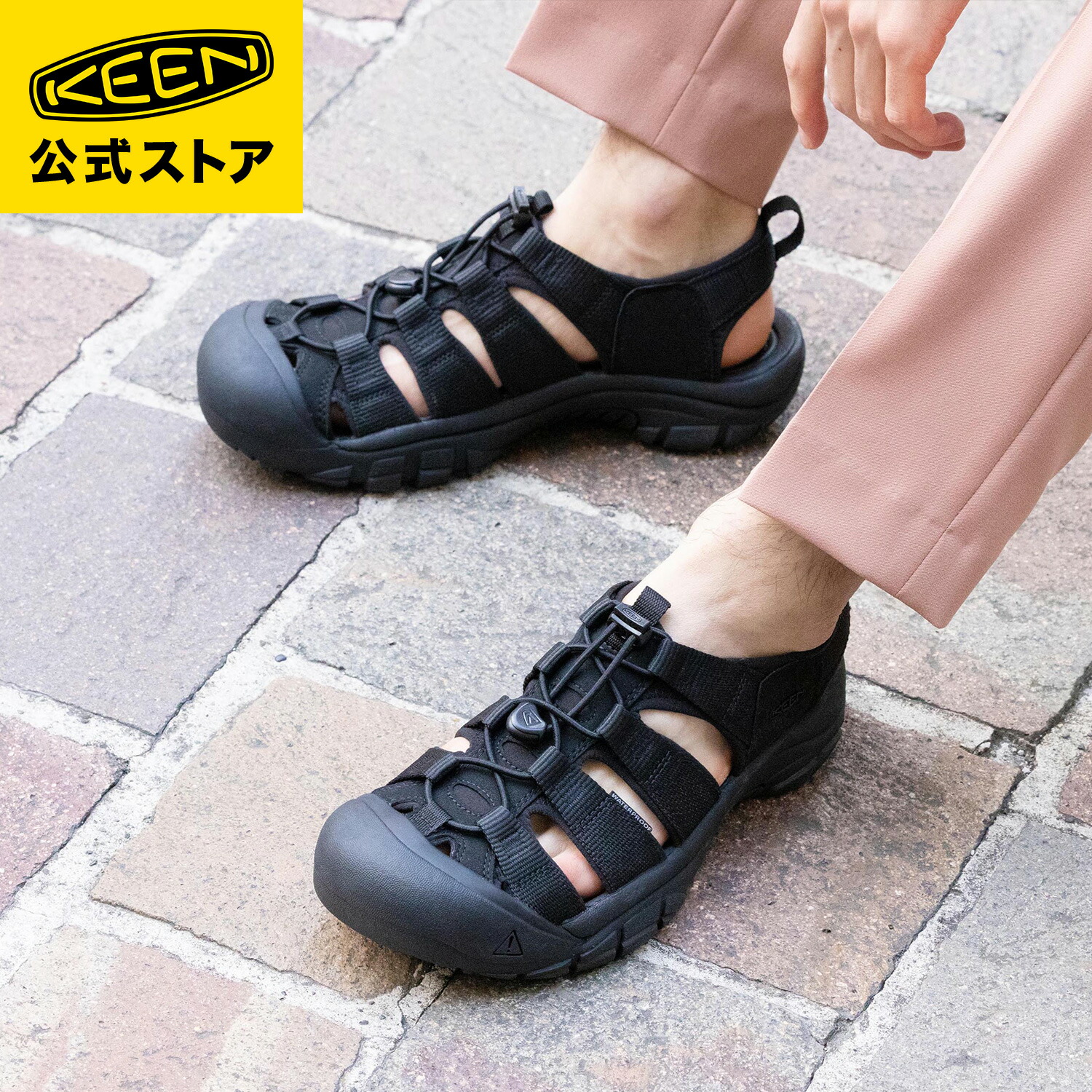 【公式】 KEEN キーン メンズ ニューポート エイチツー NEWPORT H2 サンダル アウトドア キャンプ ブラック 黒画像