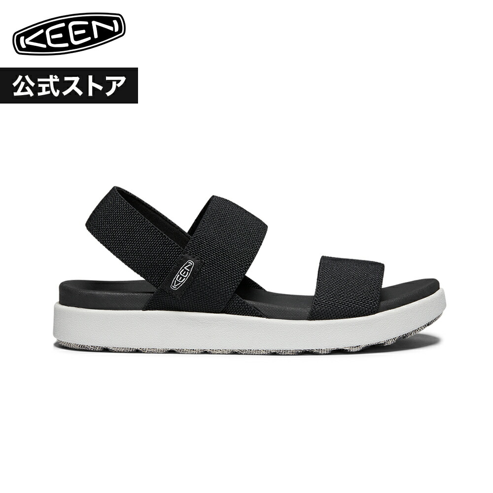 【公式】 KEEN キーン レディース エル バックストラップ ELLE BACKSTRAP サンダル 軽量 アウトドア キャンプ フェス シンプル カジュアル ブラック 黒 スニーカーサンダル｜KEEN公式 店