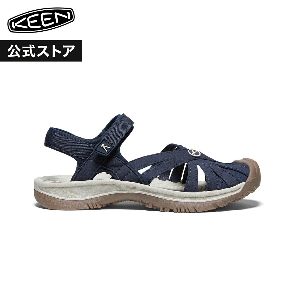 【公式】 KEEN キーン レディース ローズ サンダル ROSE SANDAL 軽量 アウトドア キャンプ フェス 厚底 歩きやすい シンプル カジュアル ネイビー