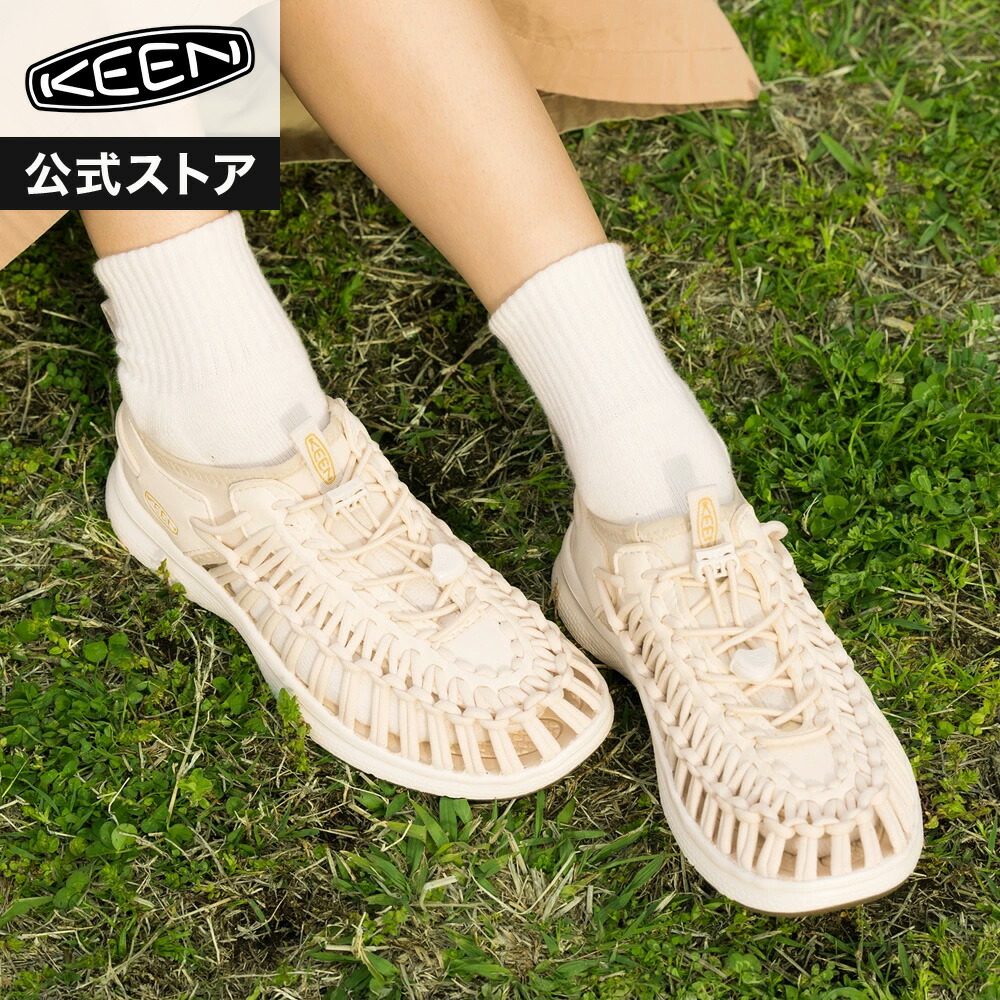 【公式】 KEEN キーン レディース ユニーク オースリー UNEEK O3 サンダル 定番 アウトドア キャンプ フェス シンプル カジュアル ホワイト 白