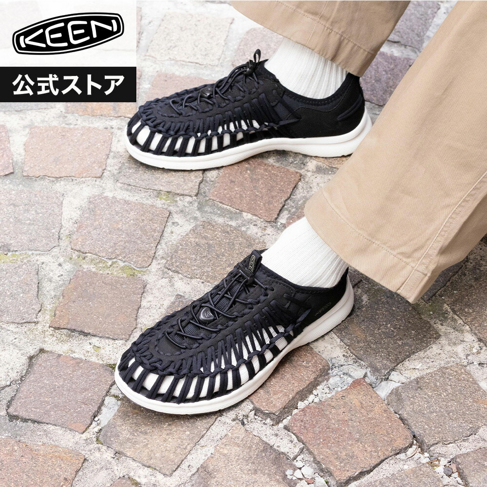 【公式】 KEEN キーン メンズ ユニーク オースリー UNEEK O3 サンダル ローカット アウトドア キャンプ ブラック ホワイト 黒 白