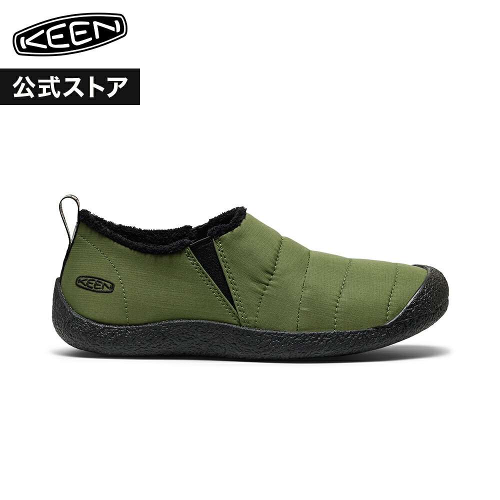 SALE 30%OFF【公式】 KEEN キーン メンズ HOWSER II ハウザー ツー スニーカー 靴 スリッポン アウトドア キャンプ シンプル カジュアル グリーン 緑