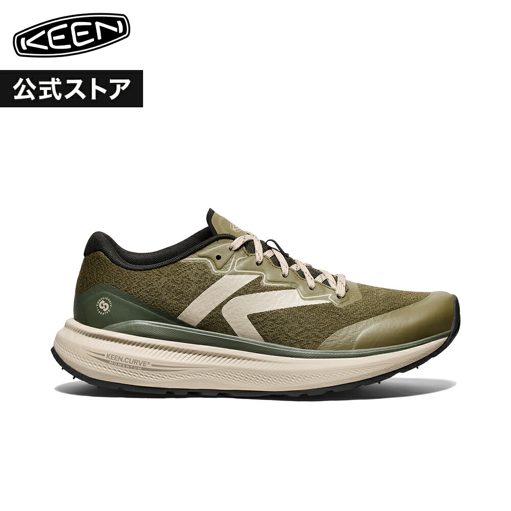 SALE 30%OFF【公式】 KEEN キーン メンズ ダブルケー ファイブハンドレッド WK500 スニーカー 靴 ウォーキングシューズ ローカット アウトドア キャンプ シンプル カジュアル グリーン 緑｜KEEN公式 店