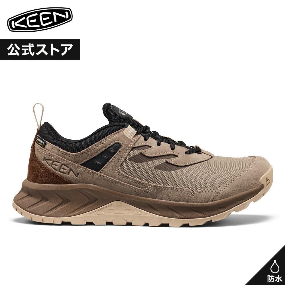 【公式】 KEEN キーン メンズ ハイトレイル ウォータープルーフ HIGHTRAIL WP スニーカー 靴 アウトドア キャンプ シンプル カジュアル 防水 ブラウン 茶色 ブラック 黒｜KEEN公式 店