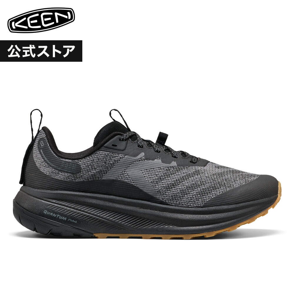 【公式】 KEEN キーン メンズ ローム ROAM スニーカー 靴 ランニングシューズ トレイルランニング トレラン ファストハイク 軽量 登山靴 アウトドア キャンプ シンプル カジュアル ブラック 黒｜KEEN公式 店