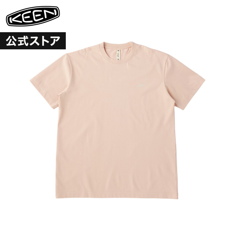 【公式】 KEEN キーン ユニセックス オーシーアールピー シーアンドビー ロゴ ティー OC/RP C&B LOGO TEE メンズ レディース Tシャツ 半袖 アウトドア キャンプ フェス シンプル カジュアル ピンク