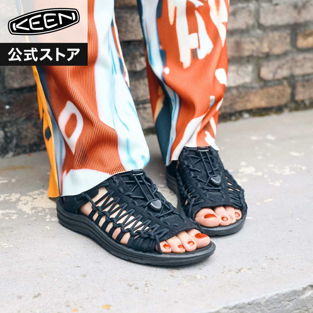 【公式】 KEEN キーン レディース ユニーク ツー オーティー UNEEK II OT サンダル 定番 アウトドア キャンプ フェス シンプル カジュアル ブラック 黒 スニーカーサンダル｜KEEN公式 店