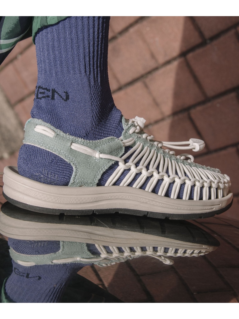 WOMEN UNEEK CANVAS レディース 特殊 帆布 KEEN キーン シューズ・靴 サンダル 緑であること【貨物輸送無料】[ Fashion]