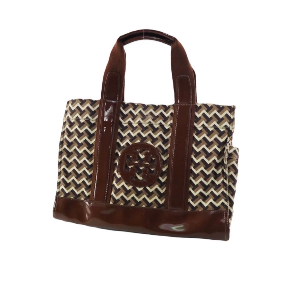 「中古」TORY BURCH トリーバーチ 総柄 ロゴ トートバッグ ハンドバッグ レディース|総合ブランドリユースClimb