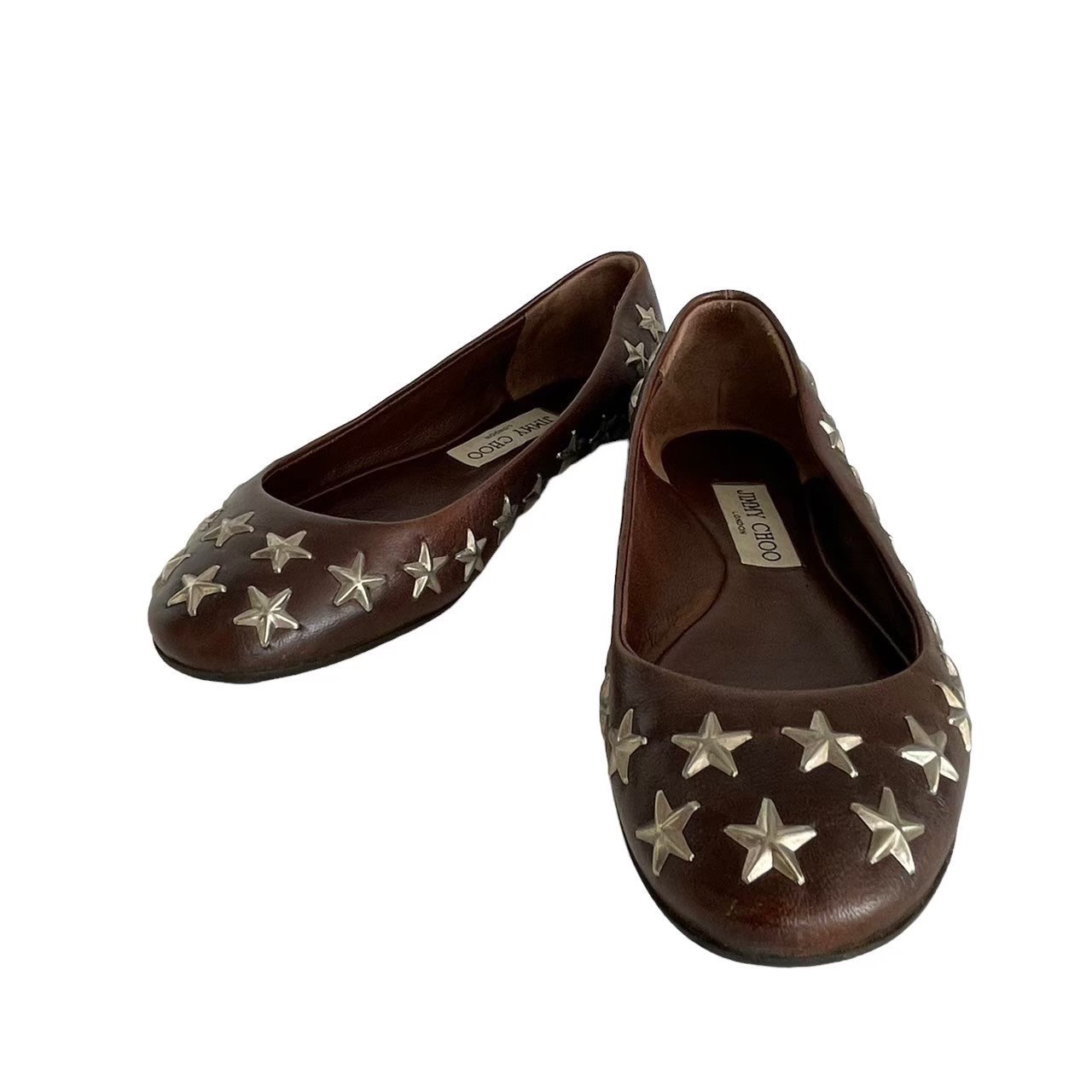「中古」Jimmy Choo ジミーチュウ パンプス 平ったい シューズ はやりっ子 レディース
