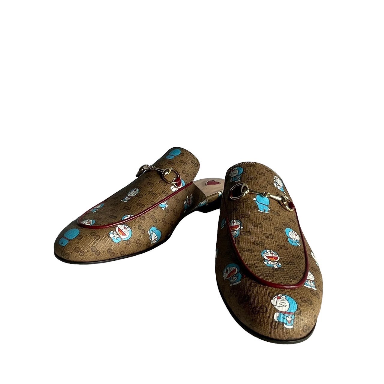 「未使用」　GUCCI グッチ 655038 ドラえもん コラボ GG柄 スリッパ サンダル　レディース