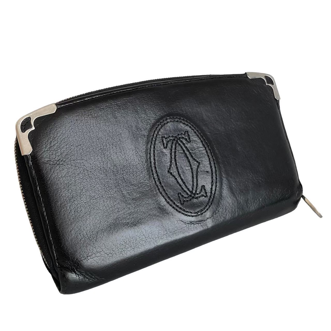 希少✨カルテッエ マルチェロ 二つ折り長財布 ブラック 本革 ケース 希少✨カルテッエ マルチェロ 二つ折り長財布 ブラック 本革