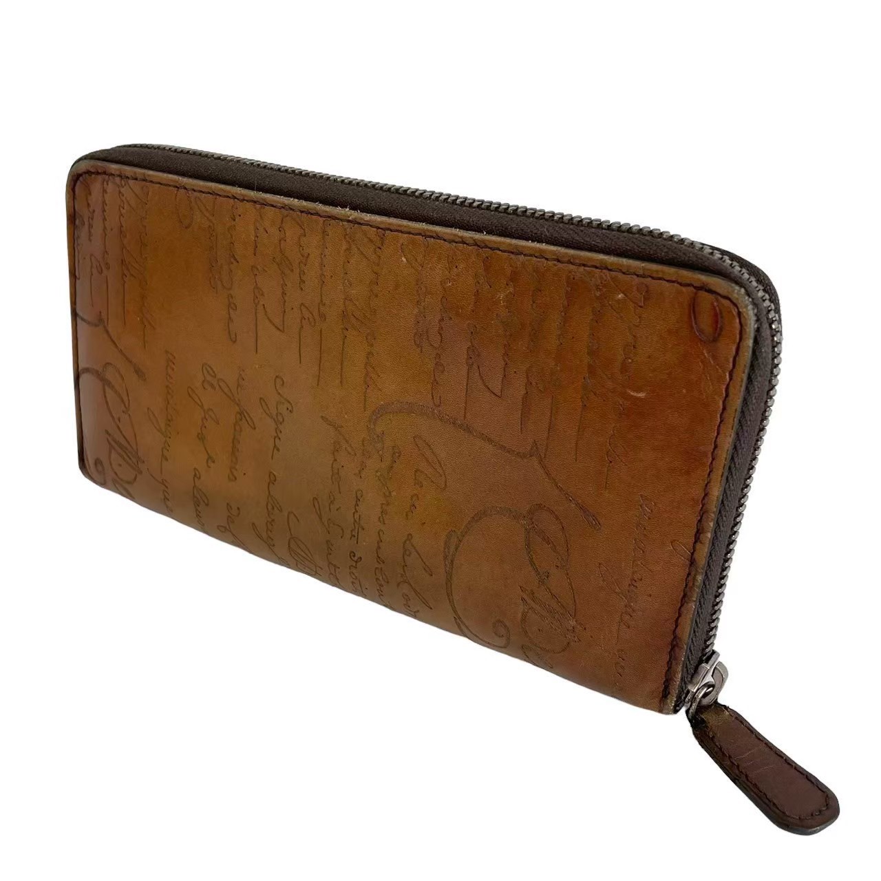【美品】ベルルッティ　イタウバ　ラウンドファスナー　長財布　レザー　小銭　カード ベルルッティ Berluti イタウバラウンドファスナー長財布