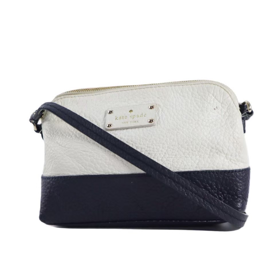 ［中古］kate spade　ケイトスペード 　ショルダーバッグ　ショルダーポーチ　レザー　バイカラー　PWRU3739　レディース　オシャレ