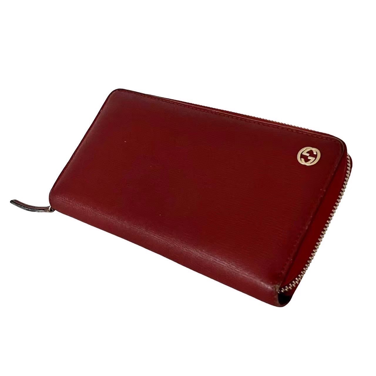 「中古」GUCCI グッチ 309705 ベティ 長財布 財布 ラウンドファスナー レザー ボルドー レッド ドット ウォレット ロングウォレット｜総合ブランドリユースClimb 17,573円