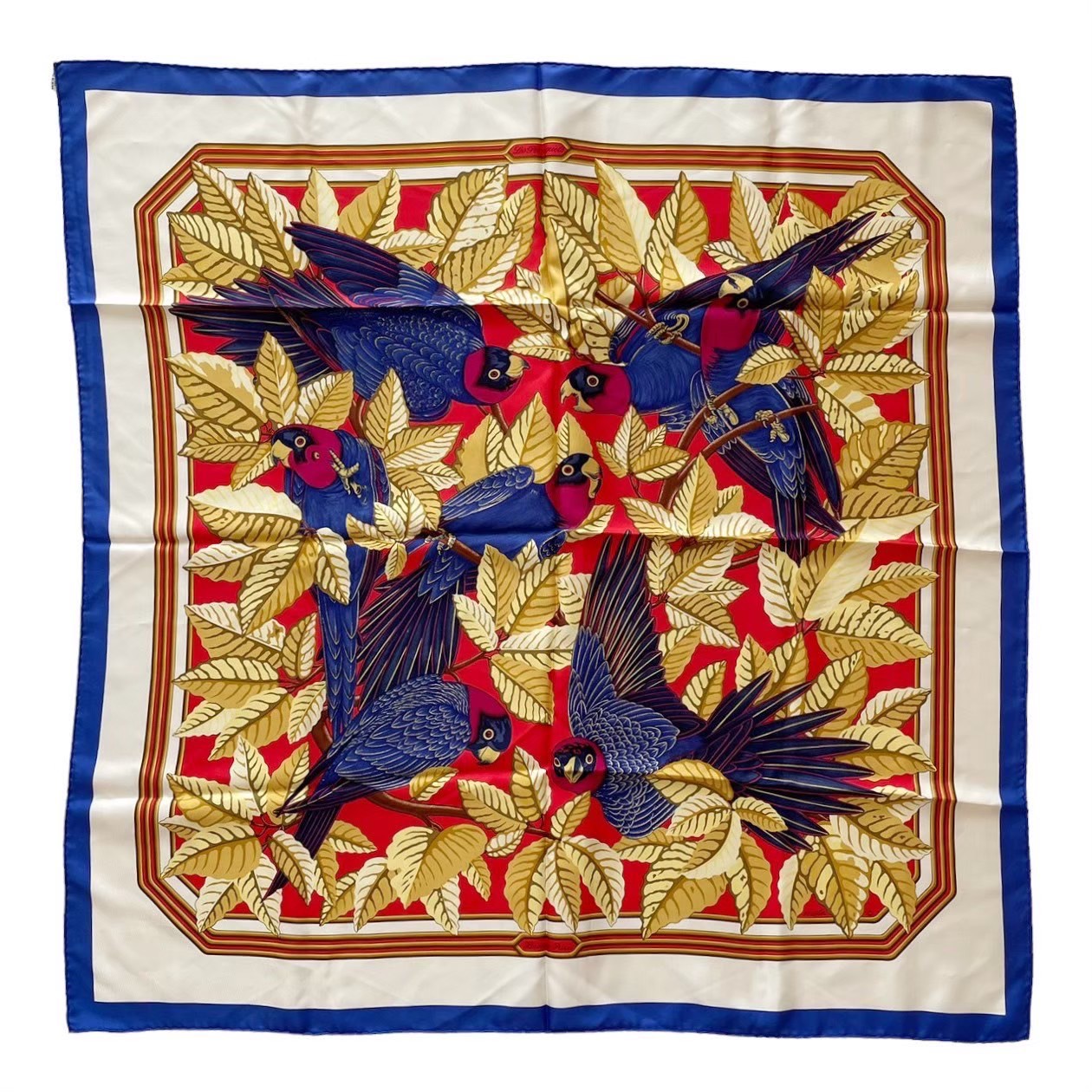 エルメス　スカーフ 90cm レア品❣️ 「楽園にて」柄 エルメス スカーフ 90cm レア品❣️ 「楽園にて」柄 HERMES